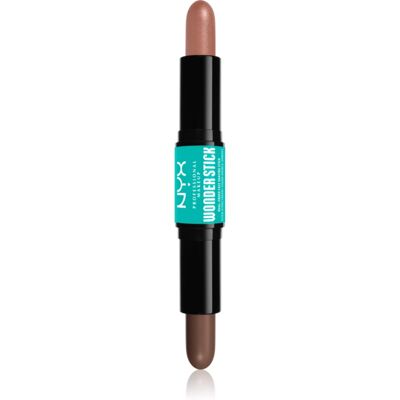 NYX Professional Makeup Wonder Stick Dual Face Lift Two-Tone Contouring Stick shade 03 Light Medium 2x4 g NYX Professional Makeup Wonder Stick Dual Face Lift Two-Tone Contouring Stick shade 03 Light Medium 2x4 g
