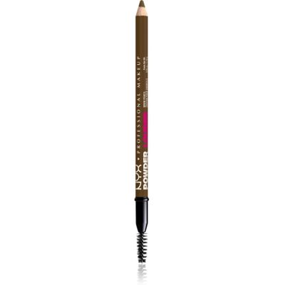 NYX Professional Makeup Powder Louder Eyebrow Pencil with brush shade Soft Brown 1 pc NYX Professional Makeup Powder Louder Eyebrow Pencil with brush shade Soft Brown 1 pc