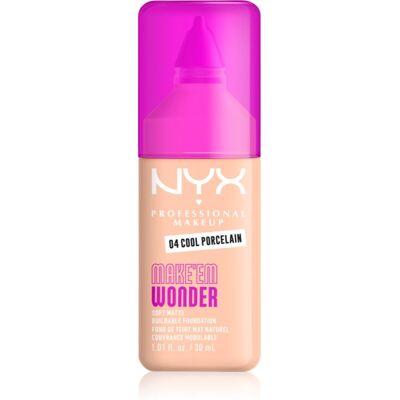NYX Professional Makeup Make ‘Em Wonder Light Matissime Foundation shade 04 Cool Porcelain 30 ml NYX Professional Makeup Make ‘Em Wonder Light Matissime Foundation shade 04 Cool Porcelain 30 ml