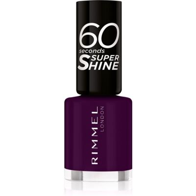 Rimmel 60 Seconds Super Shine Nail Polish shade 345 Black Cherries 8 ml Rimmel 60 Seconds Super Shine Nail Polish shade 345 Black Cherries 8 ml