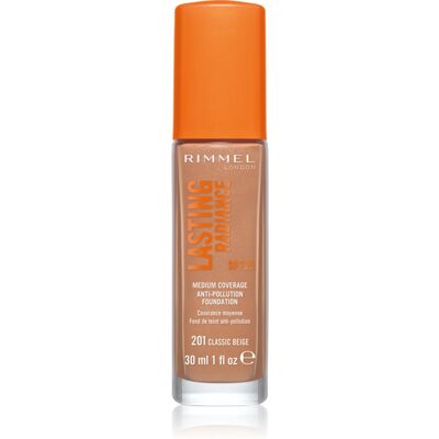 Rimmel Lasting Radiance Illuminating Foundation SPF 25 shade 201 Classic Beige 30 ml Rimmel Lasting Radiance Illuminating Foundation SPF 25 shade 201 Classic Beige 30 ml