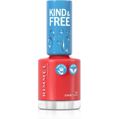 Rimmel Kind & Free Nail Polish shade 155 Sunset Soar 8 ml Rimmel Kind & Free Nail Polish shade 155 Sunset Soar 8 ml