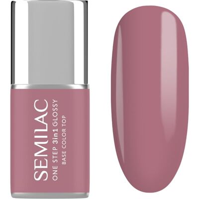 Semilac One Step 3in1 Glossy Gel Nail Polish shade 201 Earth Pink 7 ml Semilac One Step 3in1 Glossy Gel Nail Polish shade 201 Earth Pink 7 ml