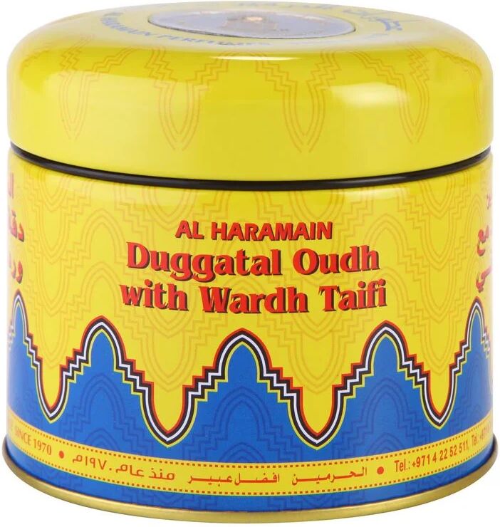 Al Haramain Duggatal Oudh with Wardh Taifi frankincense 50 g