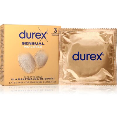Durex Sensual No Latex condoms 3 pc Durex Sensual No Latex condoms 3 pc