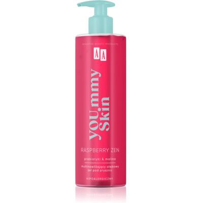 AA Cosmetics YOU.mmy Skin Raspberry Zen Shower Oil with raspberry aroma 400 ml AA Cosmetics YOU.mmy Skin Raspberry Zen Shower Oil with raspberry aroma 400 ml