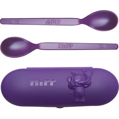 Hipp Spoons Set dinnerware set for travelling Purple Hipp Spoons Set dinnerware set for travelling Purple