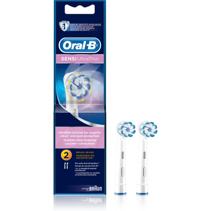 Oral B Sensitive UltraThin EB 60 Replacement Heads For Toothbrush 2 pcs