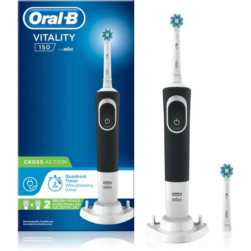 Oral B Vitality 150 Cross Action D100.424.1 Black Electric Toothbrush D100.424.1
