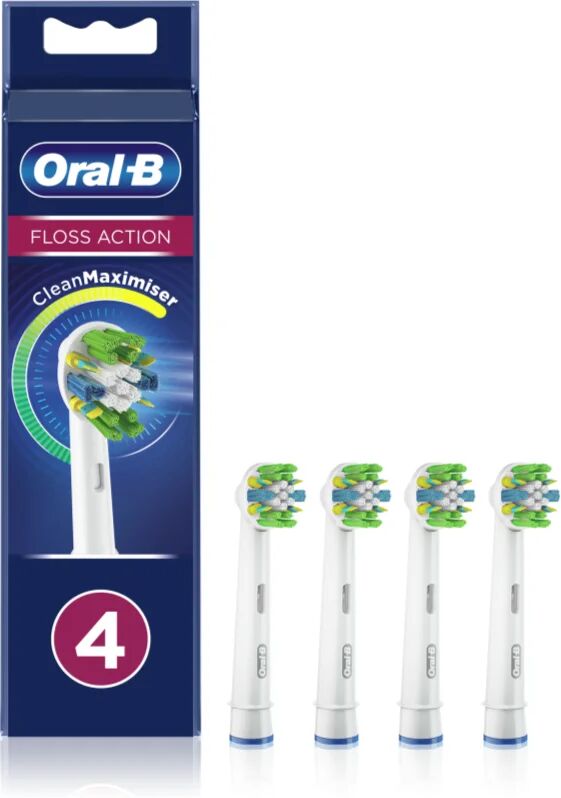 Oral B Floss Action EB25-4 Replacement Heads For Toothbrush 4 Ks