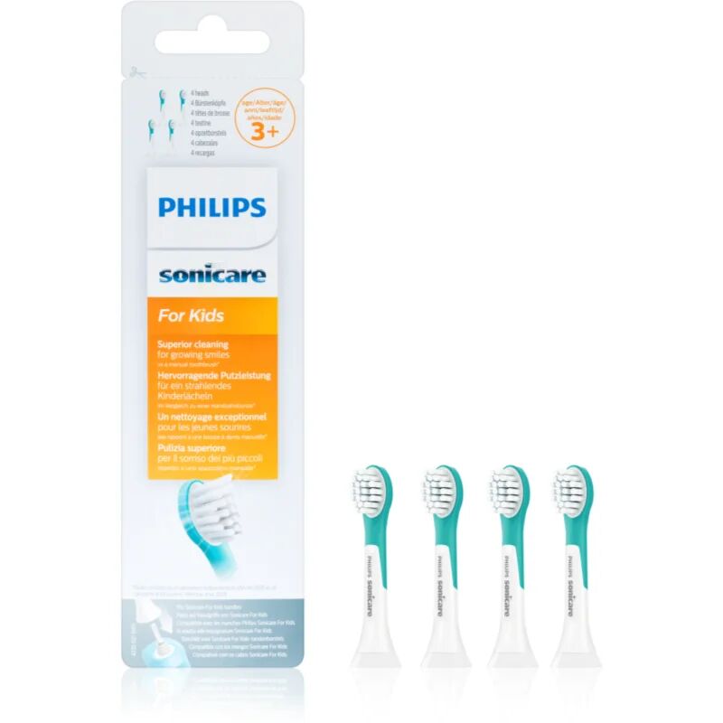 Philips Sonicare For Kids 3+ Compact HX6034/33 Replacement Heads For Toothbrush HX6034/33 4 Ks
