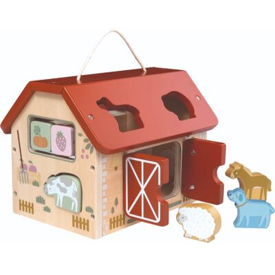 2Kids Toys Shape Sorter Farm Animals activity puzzle toy 6 pc 2Kids Toys Shape Sorter Farm Animals activity puzzle toy 6 pc