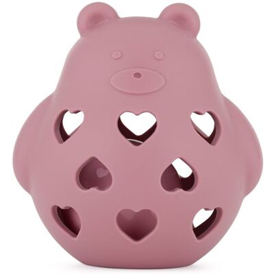 Petite&Mars Bear Basil 0m+ rattle Dusty Rose 1 pc Petite&Mars Bear Basil 0m+ rattle Dusty Rose 1 pc