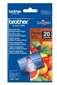 Brother BP71GP20 260g Premium Plus Glossy 10x15 photo paper (20 sheets)