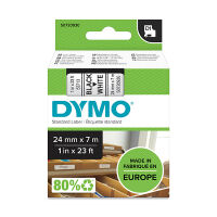 Dymo S0720930 / 53713 24mm tape, black on white (original)