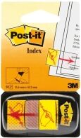 3M Post-it transparent sign here page markers, pack of 50