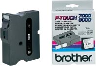 Brother TX251 black on white tape, 24mm (original)