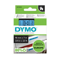 Dymo S0720860 / 45806 19mm tape, black on blue (original)