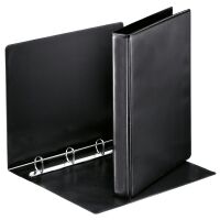 Esselte Essentials Panorama black binder with 4 D-rings (44mm)