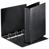Esselte Essentials Panorama black binder with 4 D-rings (62mm)