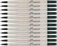 Parker Rollerball Refill Medium Black (12 pack)