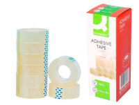 Q-Connect KF27013 easy-tear tape 19mm x 33m, pack of 8 rolls