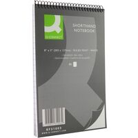 Q-Connect KF31003 Shorthand Notebook 10-pack, 80 pages, 203mm x 127mm