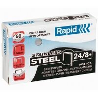 Rapid 24/8+ Super Strong stainless steel staples 1000 pieces