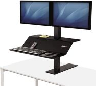 Fellowes Lotus VE Sit-Stand Workstation for 2 Monitors (with Clamp)