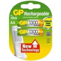 GP 1300 rechargeable AA LR6 battery 2-pack