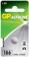 GP LR43 Alkaline Button Cell battery