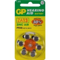 GP PR48 hearing aid battery 6-pack (orange)