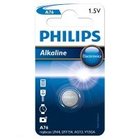 Philips A76 (LR44) Alkaline Button Cell Battery