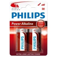 Philips Power Alkaline C LR14 batteries 2-pack