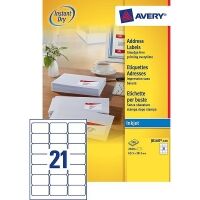 Avery J8160-100 address labels 63.5 x 38.1 mm (2100 labels)