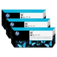 HP 91 (C9480A) matt black ink cartridge 3-pack (original HP)