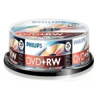 Philips DVD+RW rewritable 25 in cakebox