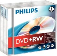 Philips DVD+RW rewritable 5 in jewel-case