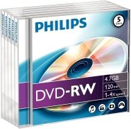 Philips DVD-RW rewritable 5 in jewel-case