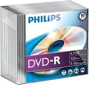 Philips DVD-R slimline box of 10