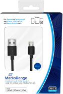 Diversen MediaRange USB 2.0 Charge/Sync cable, 50cm, black