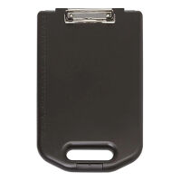 Maul clipboard with large storage compartment black A4 portrait