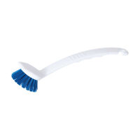 Diversen Long handle washing up brush white/blue