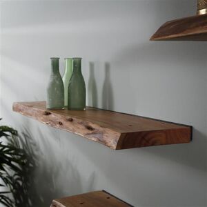 Furnwise Wall shelf Dolman 90 cm Solid Acacia Wood