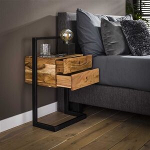 Furnwise Industrial Bedside Table Snitterby
