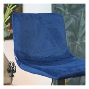 Furnwise Velvet bar stool Frankie Blue height adjustable