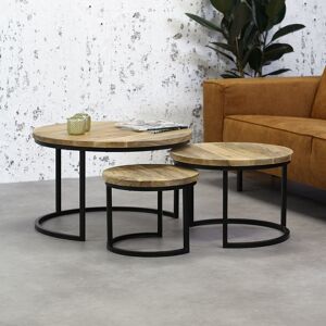 Furnwise Industrial Coffee Table Capella (Set of 3)