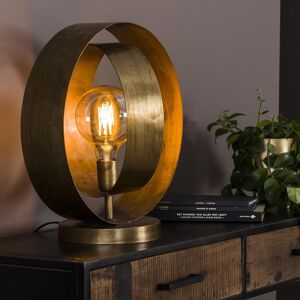 Furnwise Industrial Table Lamp Rotar Gold