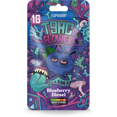 Euphoria T9hc Blueberry Diesel Flowers, 1 G Euphoria T9hc Blueberry Diesel Flowers, 1 G