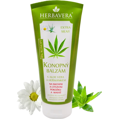 Herbavera Hemp Balm with Aloe Vera, Glycerin, Chamomile - Balm Herbavera Hemp Balm with Aloe Vera, Glycerin, Chamomile - Balm
